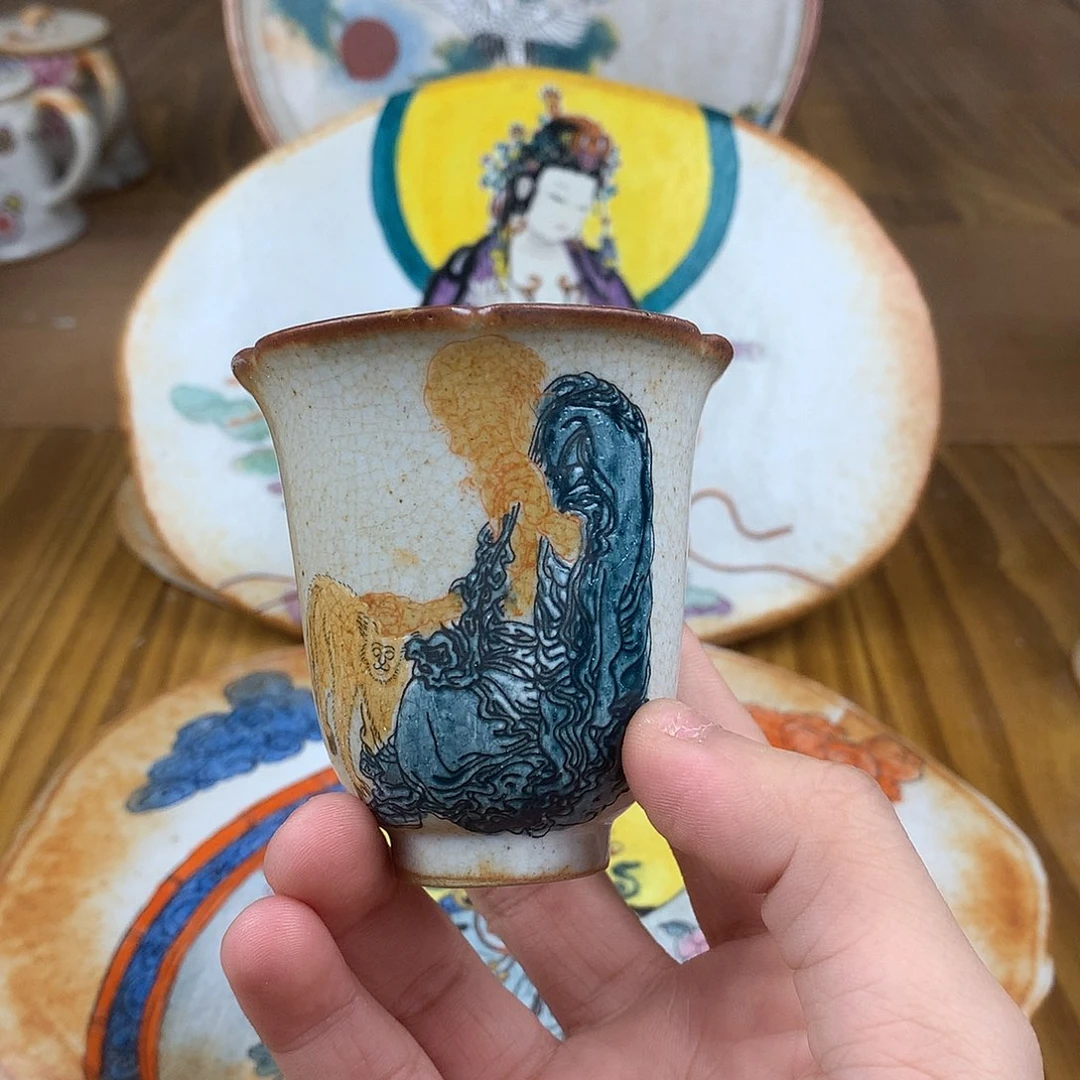 浑***人杯景德镇陶瓷手作