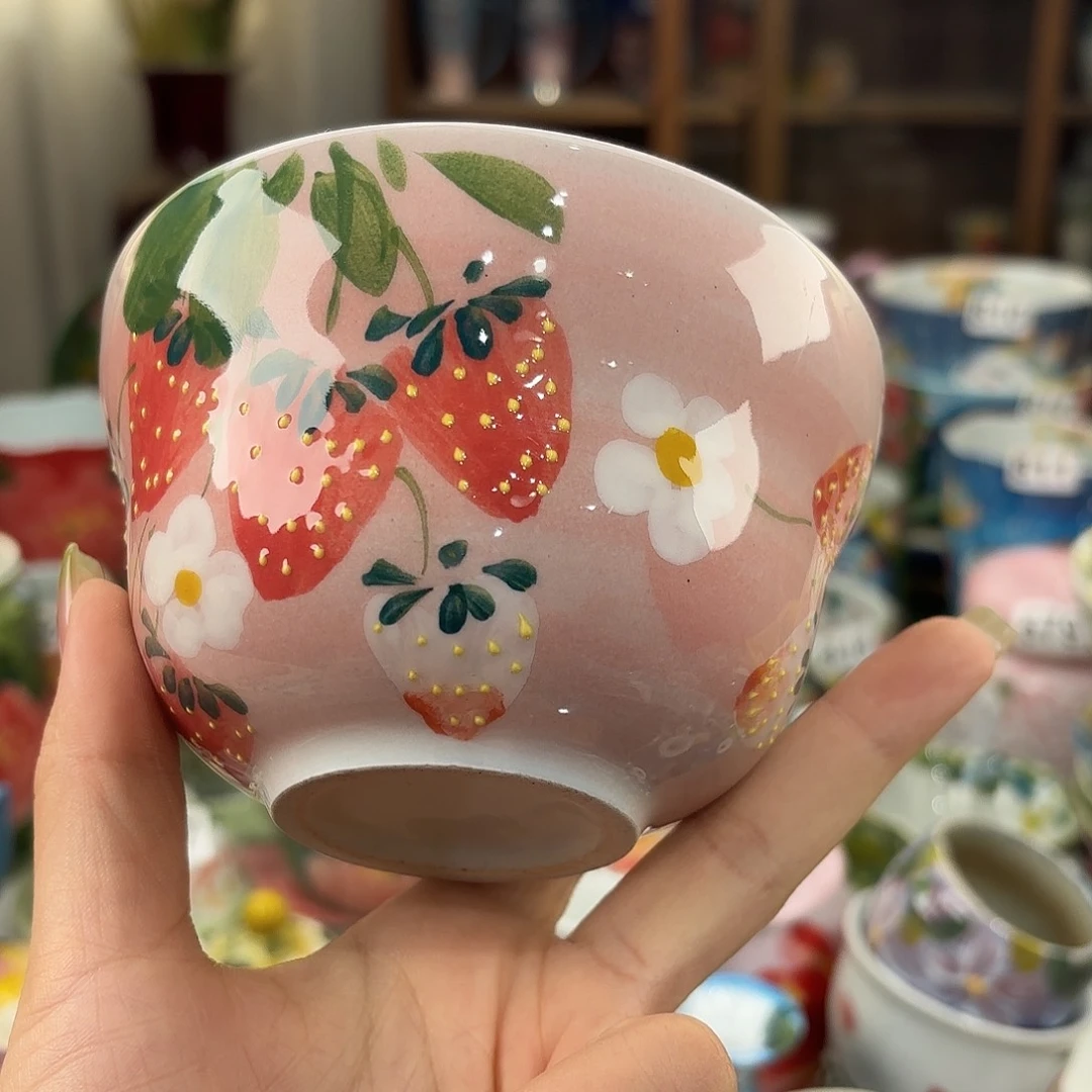 瓷片景德镇手绘高温釉下彩陶瓷茶具