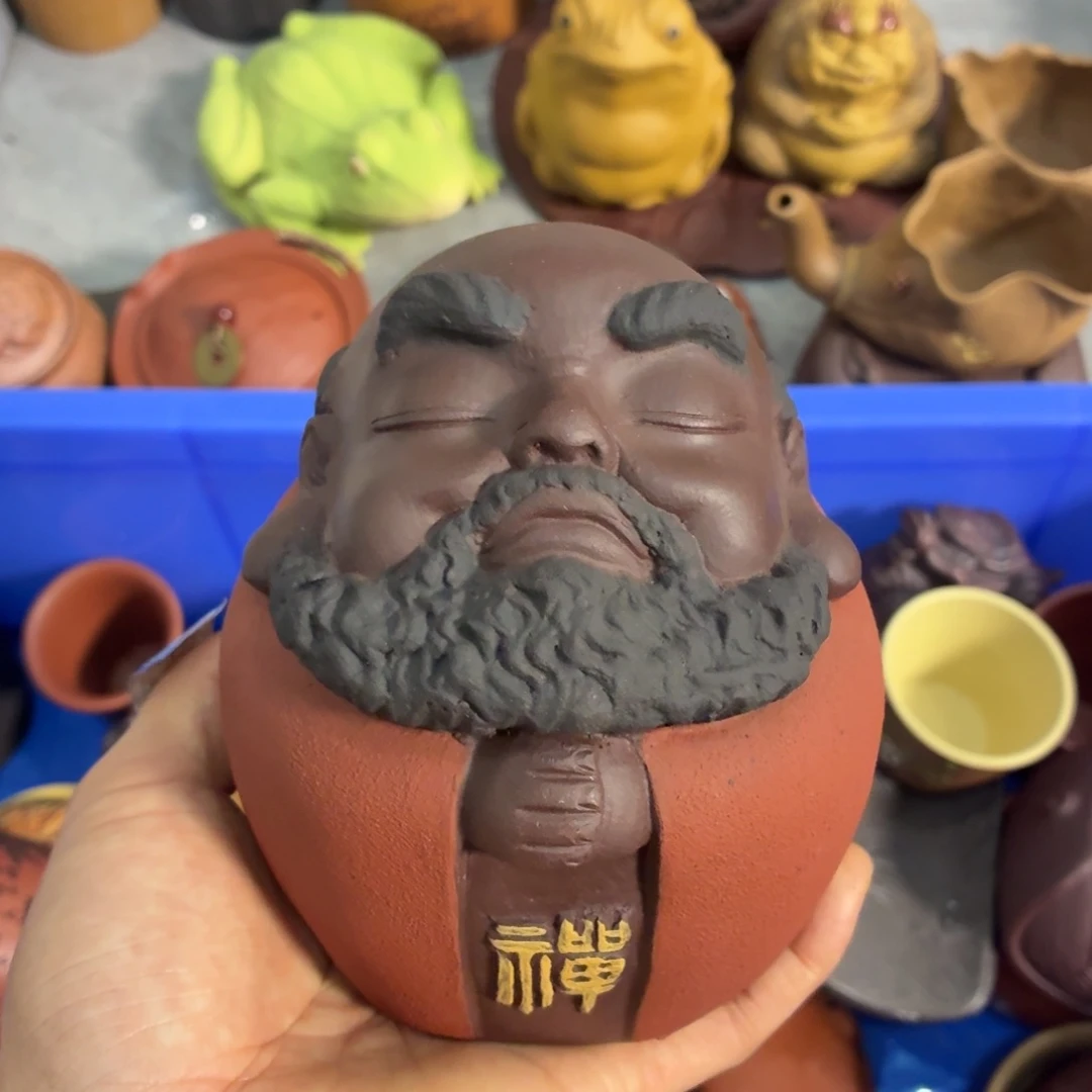 策***荒紫砂茶杯放漏放漏放大漏了