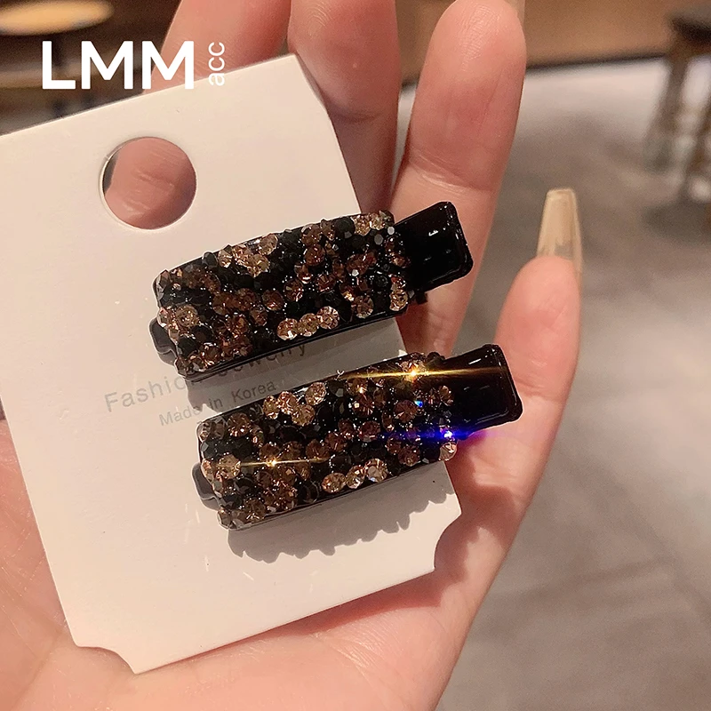 2025新款镶钻发夹侧边夹女精致百搭闪钻刘海夹时尚碎发夹子头饰