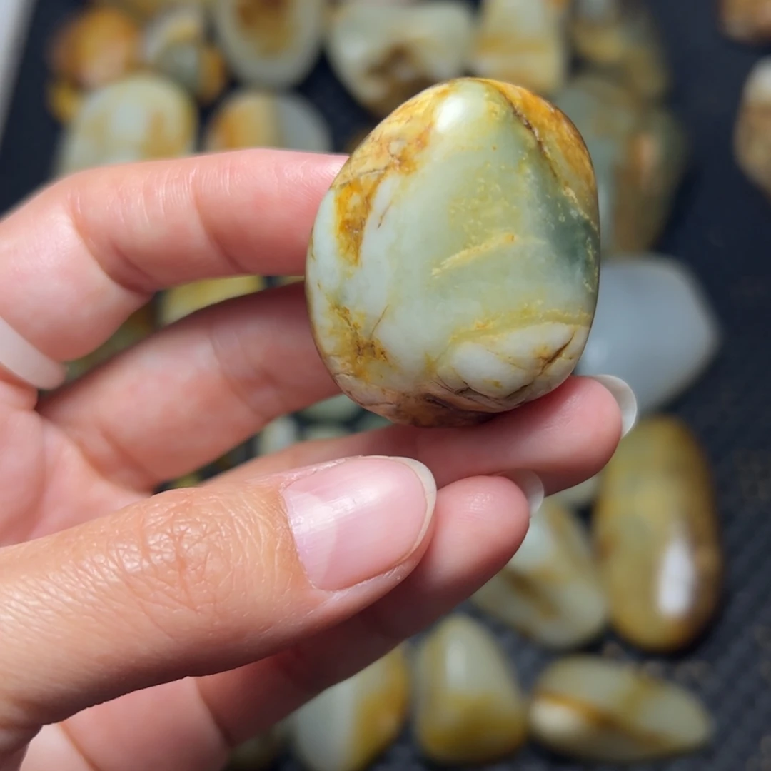 和田玉未镶嵌挂件35