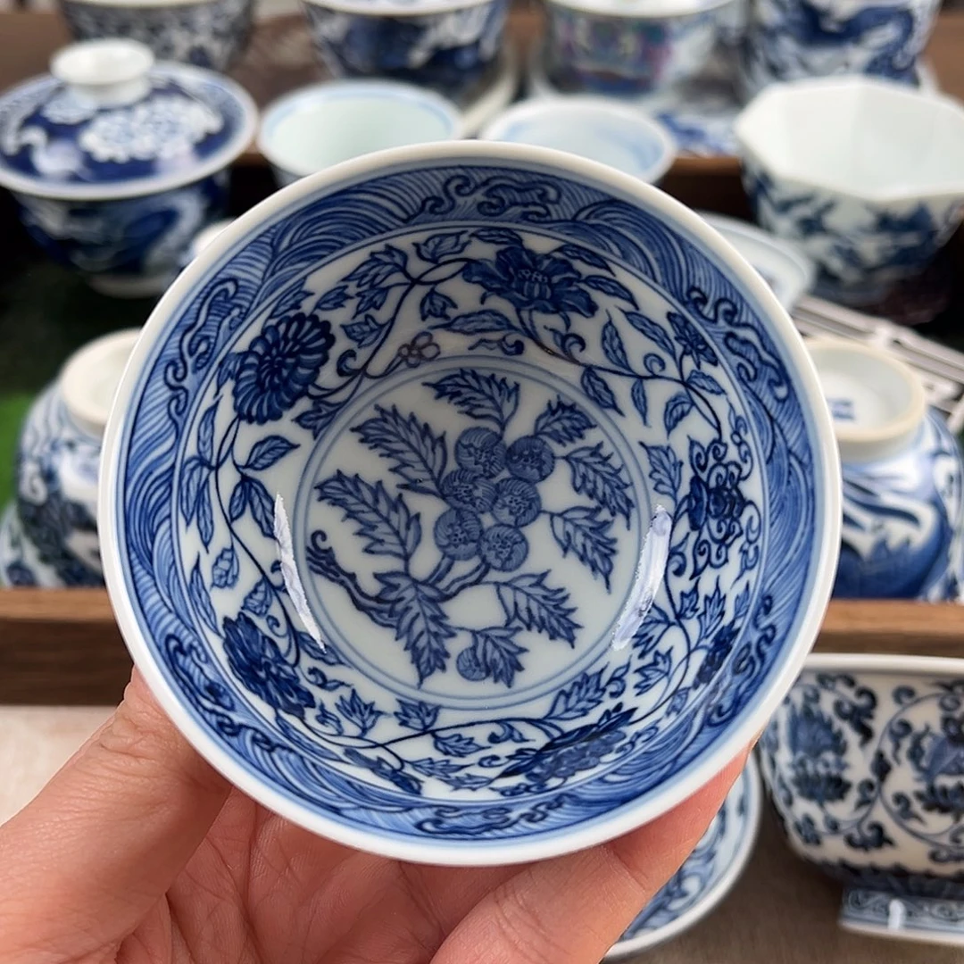 瓷杯子微瑕手工手绘
