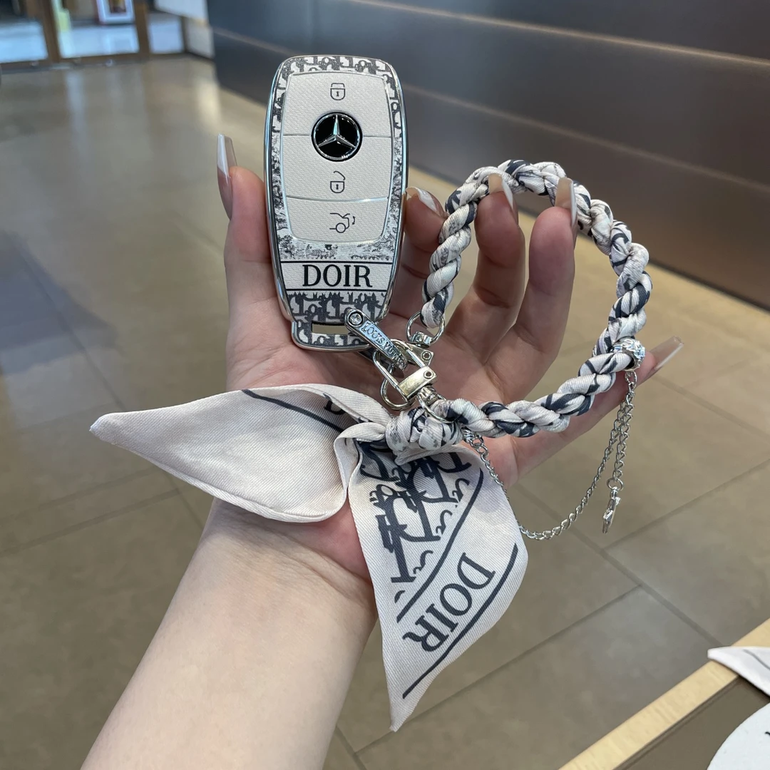 奔驰e300l钥匙套c260l车a200l壳glc级gle350高级感gla男a180扣eqb