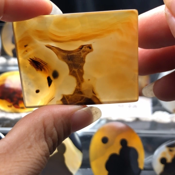 合金玛瑙/玉髓珠宝奇石109有瑕