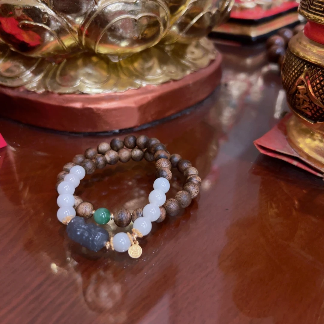 蓝宫调 老料烟紫小棋手串  七年奉孤品 M534