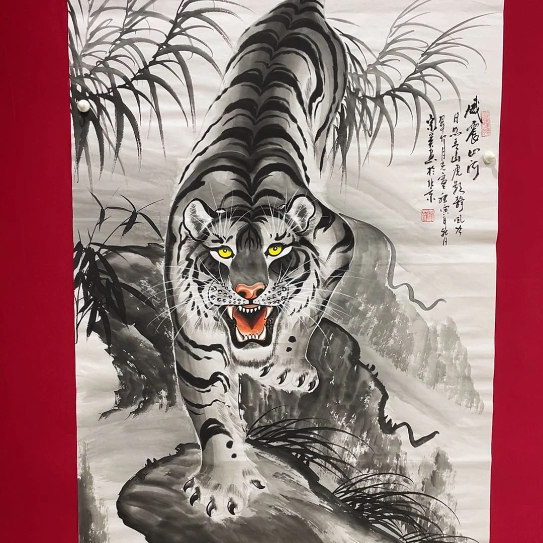 国画今天上午国画作品展示