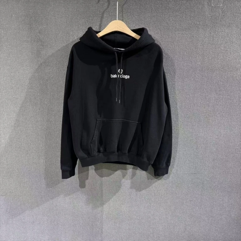 未使用 Balenciaga/巴黎世家 （pm）足球字母刺绣帽衫卫衣 M码/7007