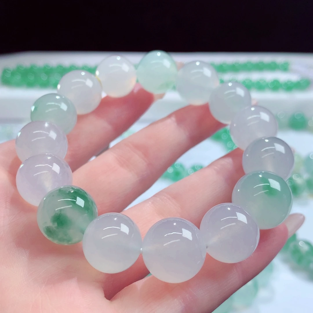 翡翠未镶嵌手链天然翡翠