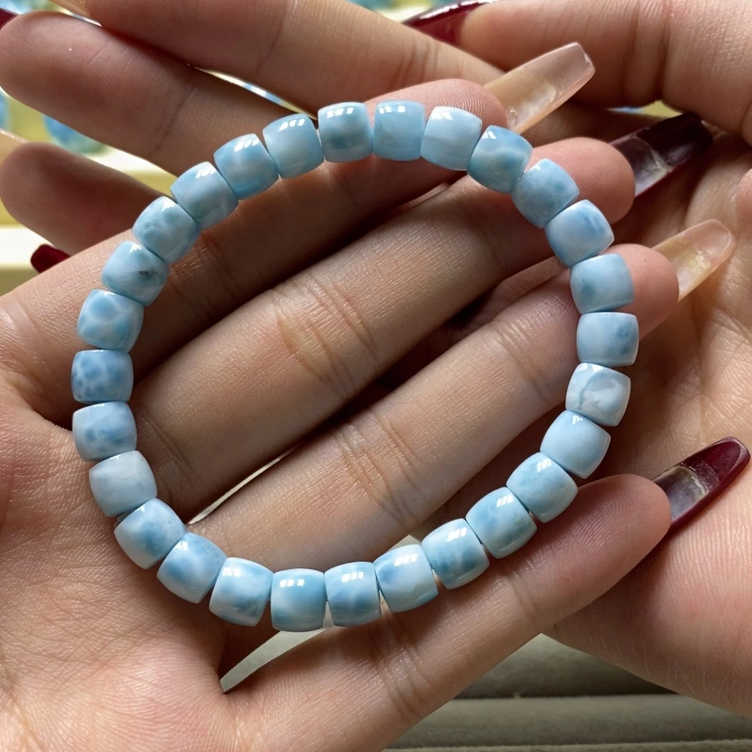 针钠钙石（海纹石）未镶嵌手链