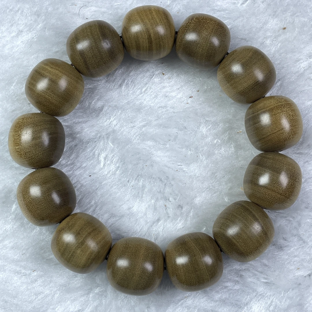 【天然老料17/18规格13颗】印度迈索尔老山檀香文玩手串