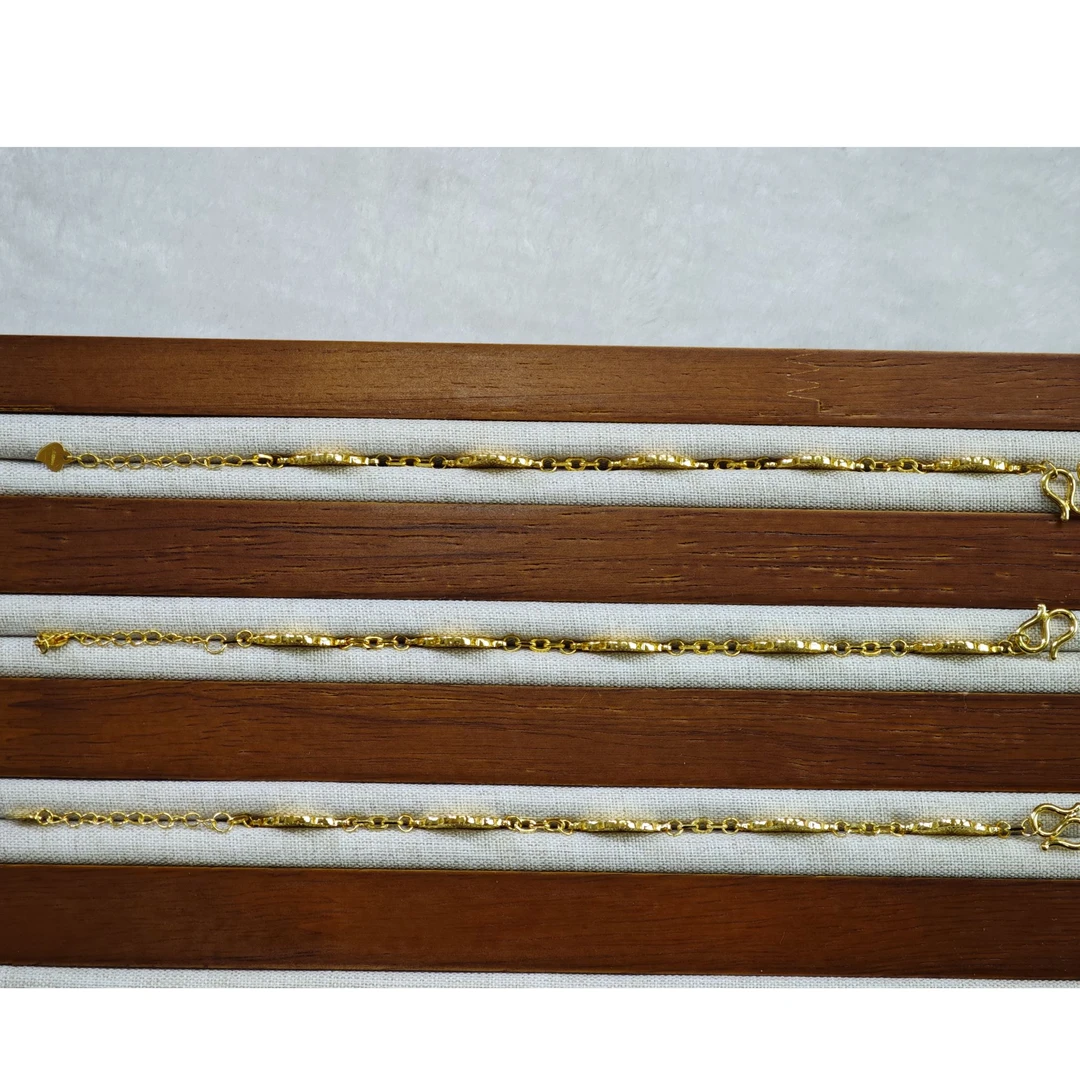 足银银制品 金色足银 足银定制金色花花产品版多样性链接手串等