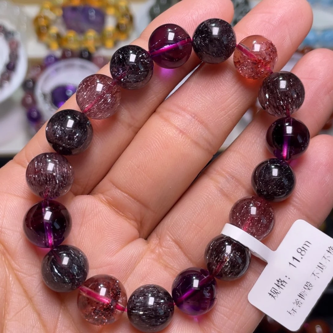 水晶手链未镶嵌超七黑加仑