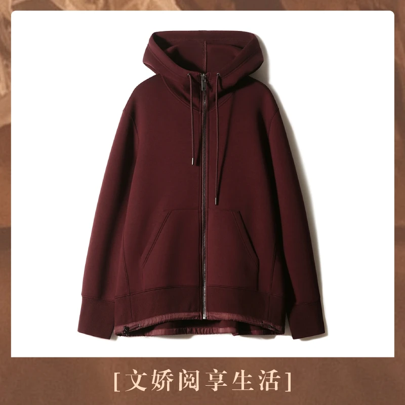 【文娇专属】 冬季新品 慵懒风休闲空气层外套宽松卫衣S81119WTHAG