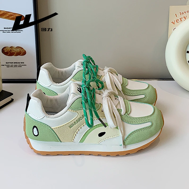 回力青苹果女鞋2025秋季新款学生休闲运动鞋原创百搭厚底德训鞋女