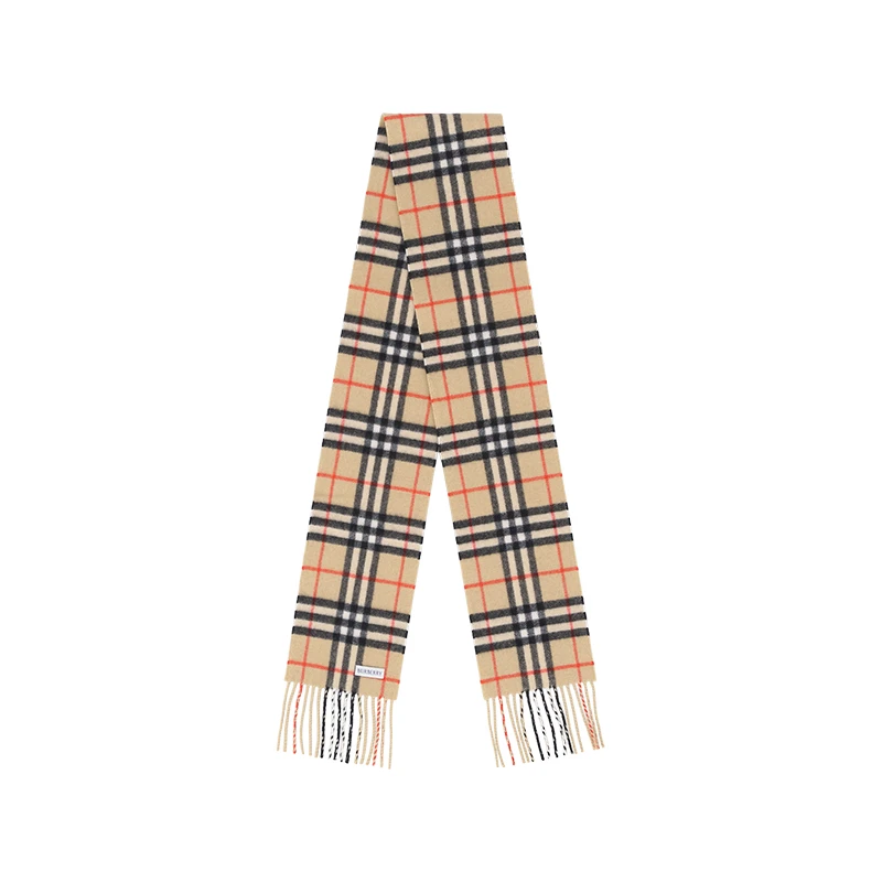 未使用 BURBERRY/博柏利 男士/女士山羊绒围巾168*15cm 81133771