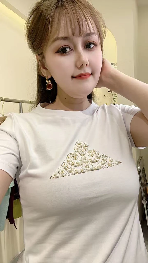 【乌鲁木齐发货】民族风夏季白色短袖T恤