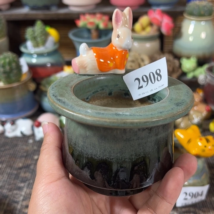 口6 手工花盆满30包邮