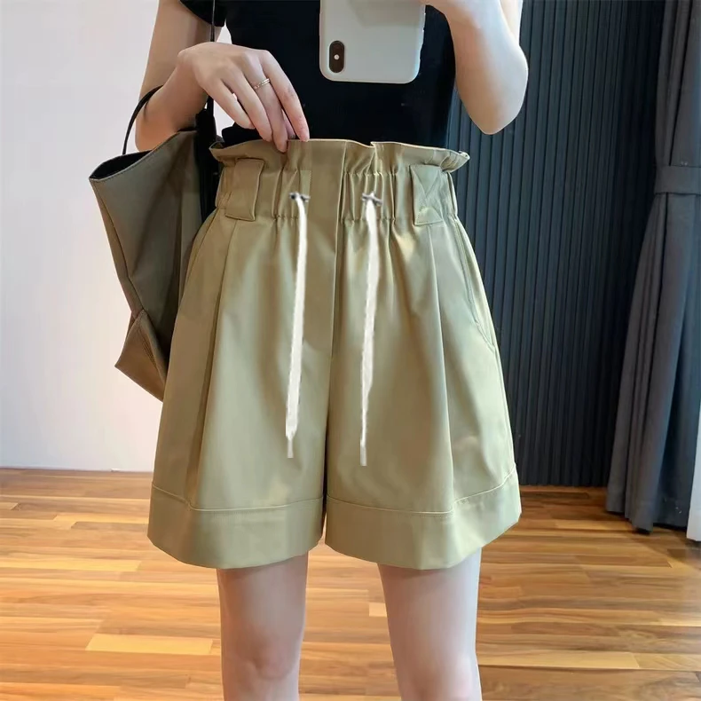 孕妇休闲短裤2025夏款a字阔腿裤宽松高腰休闲工装裤