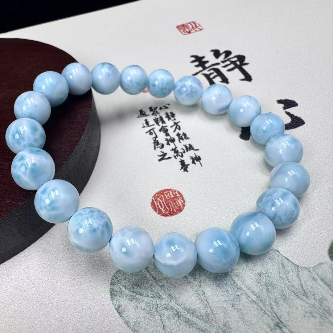 幕卿珠宝天然玉石海纹石品质手串多样发其一【素】