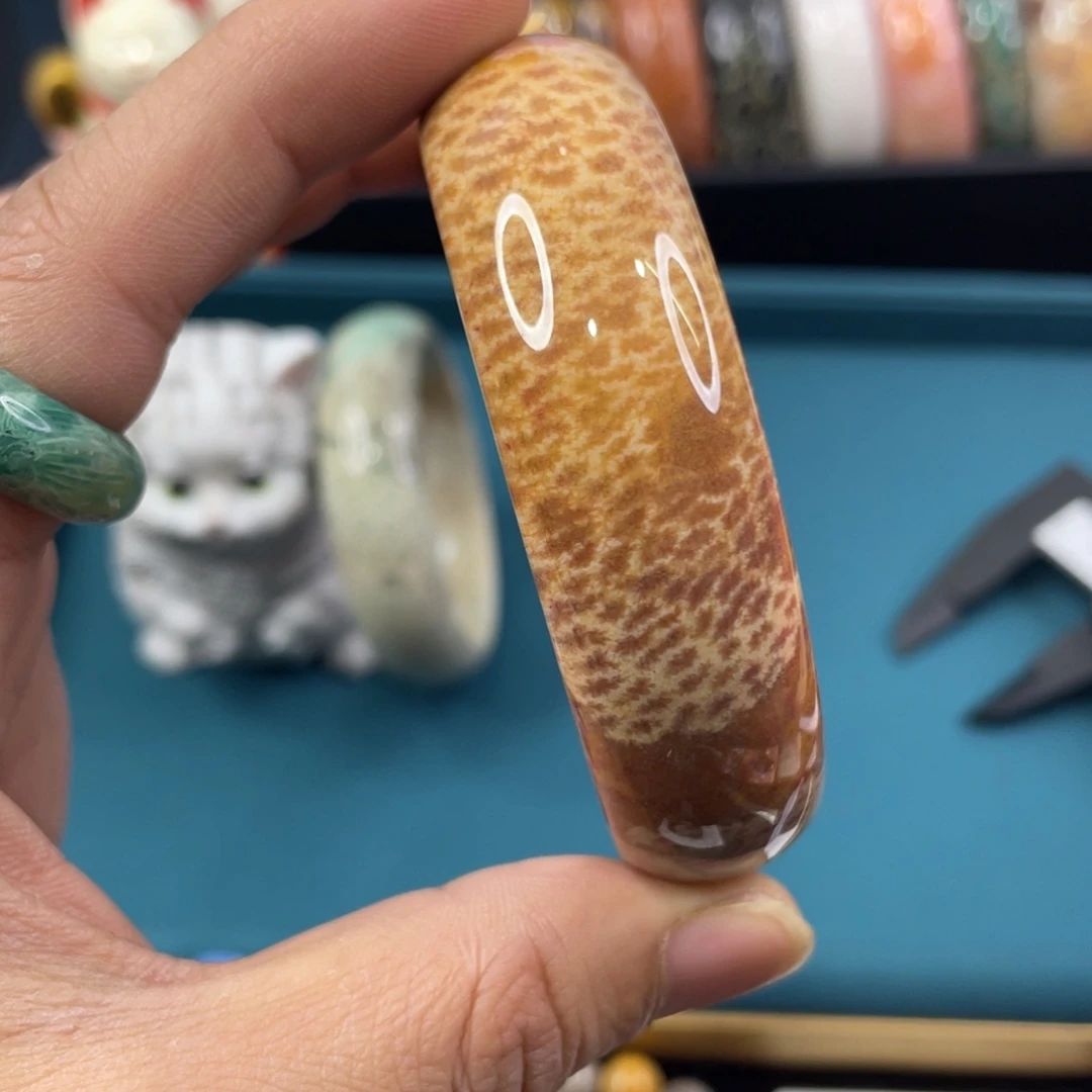 未镶嵌手镯硅化玉