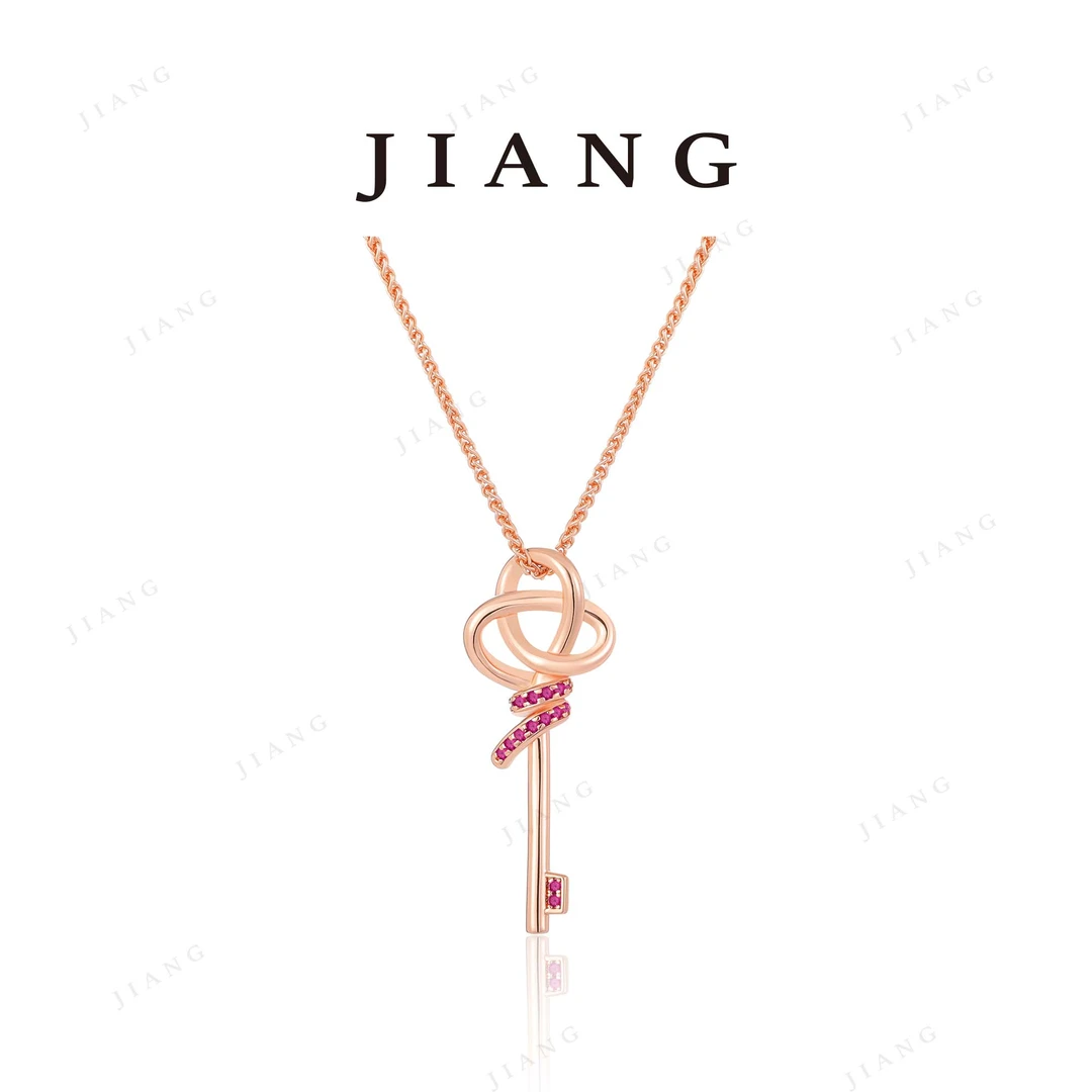 铜合金项链 CNC精工 时尚百搭小众钥匙项链P1235