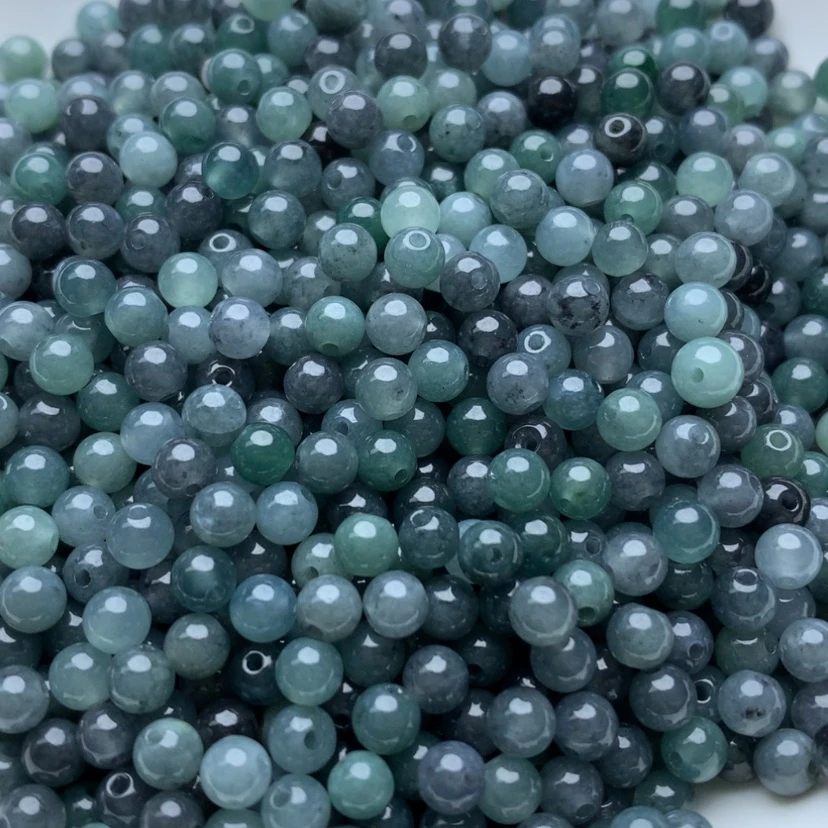 【闪购商品】翡翠手链未镶嵌卡4蓝水100颗