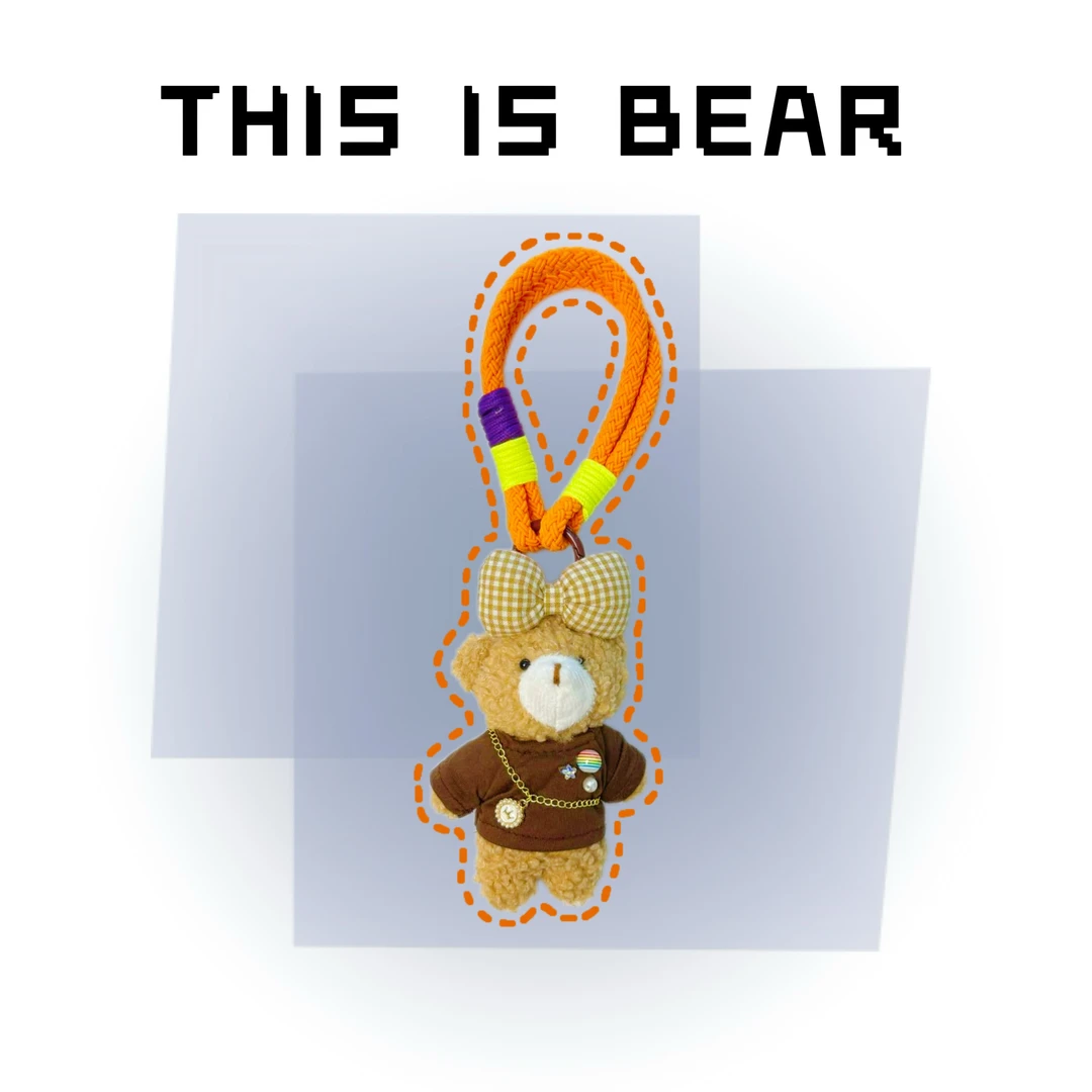 This is Bear•设计师原创包包挂件/手机挂饰/车挂/格蝴蝶结小熊