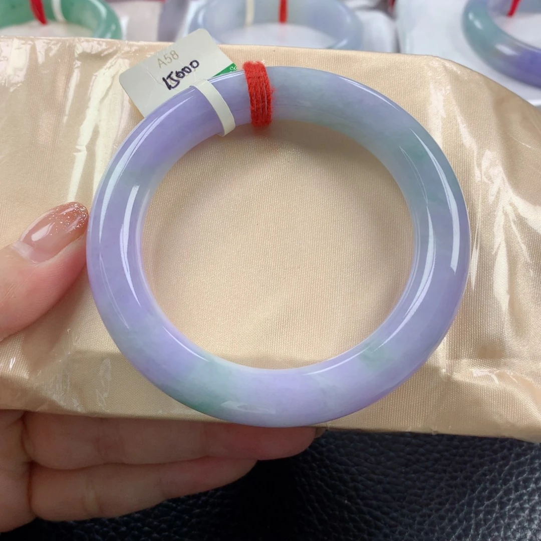 未镶嵌手镯翡翠缅甸天然翡翠58圈
