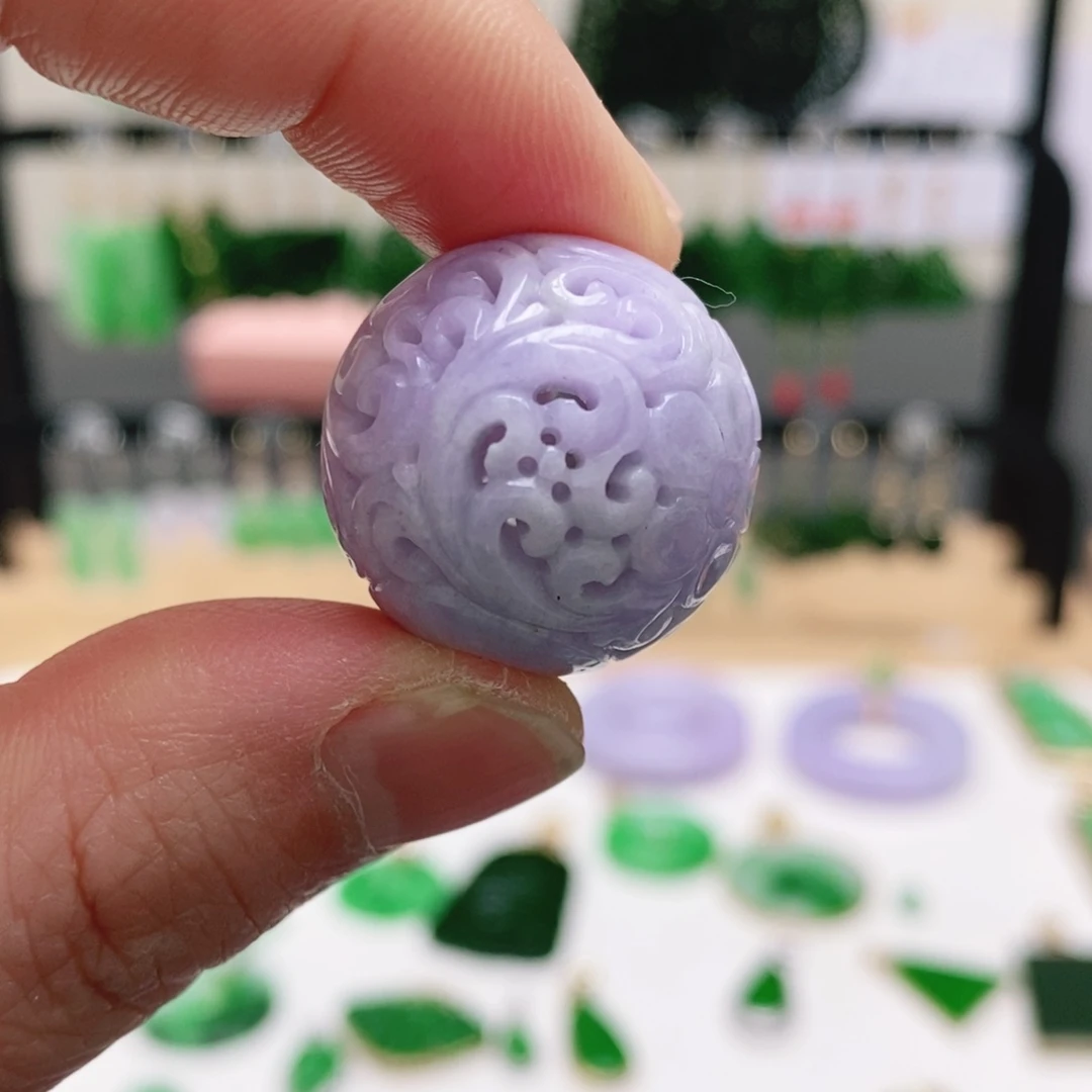 翡翠未镶嵌耳饰挂件