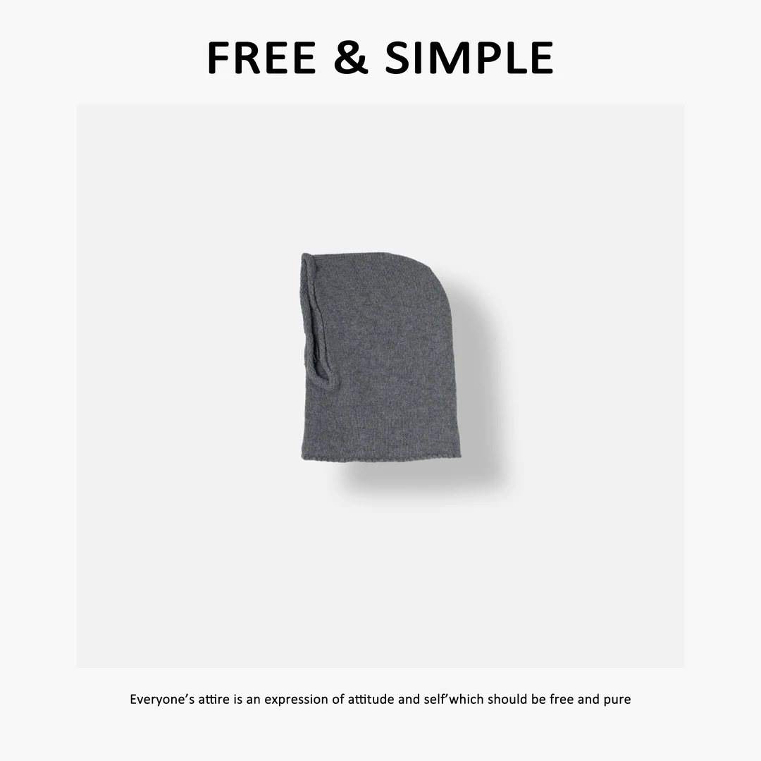 Free&Simple-'氛围感‘秋冬款极简时尚款羊毛针织帽-JYJ-825