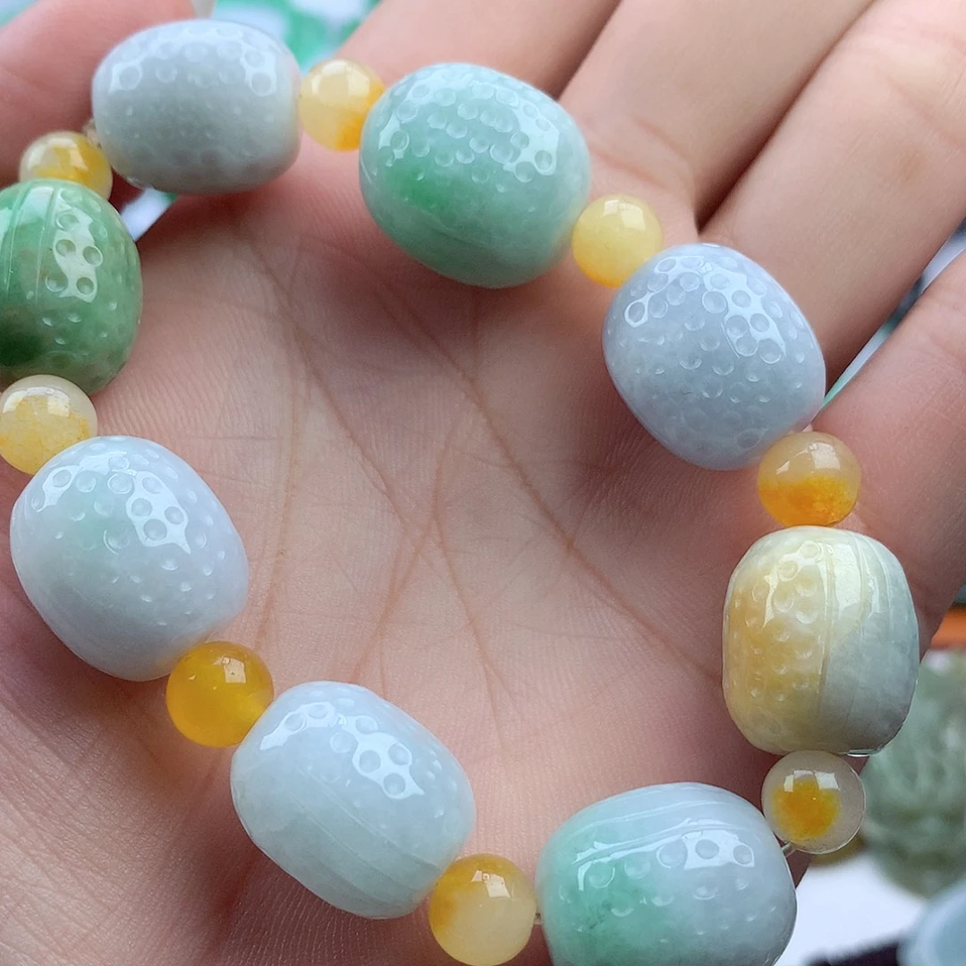 未镶嵌手链翡翠手串