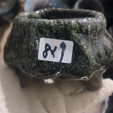 红陶粗陶花盆手工