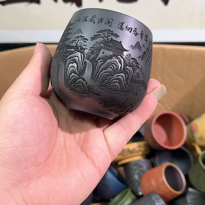 茶杯紫砂全手工紫砂主人杯