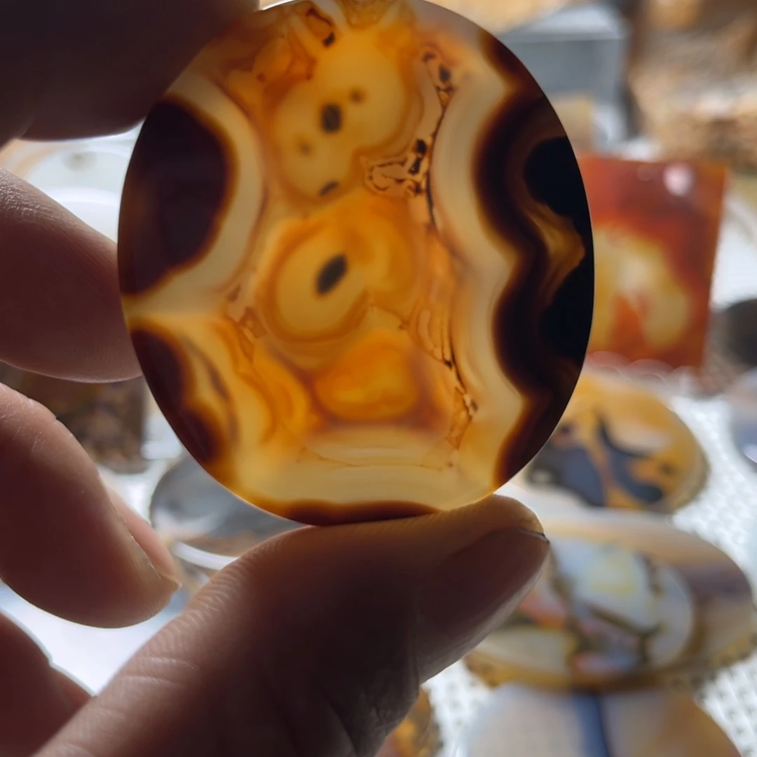 玛瑙/玉髓未镶嵌吊坠(不含链)