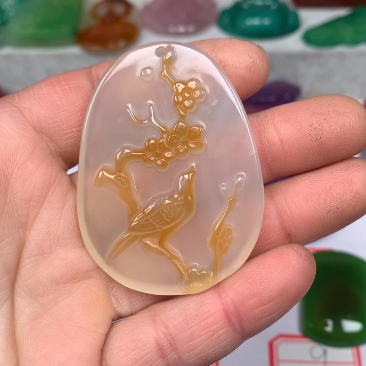 玛瑙/玉髓颈饰未镶嵌石**秀