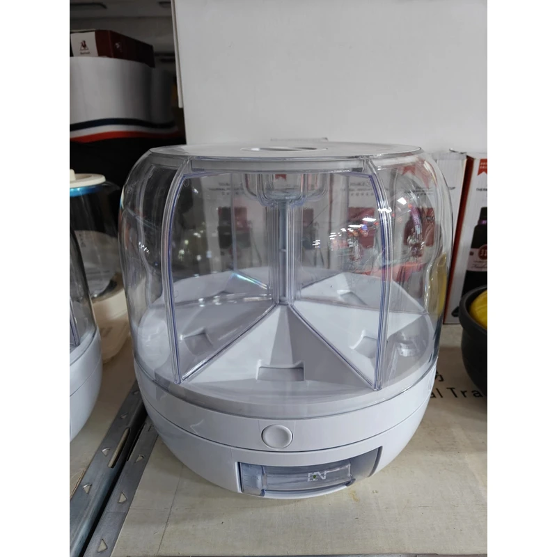 米桶分格旋转五谷杂粮装大米收纳盒家用防虫防潮密封放储米箱米缸