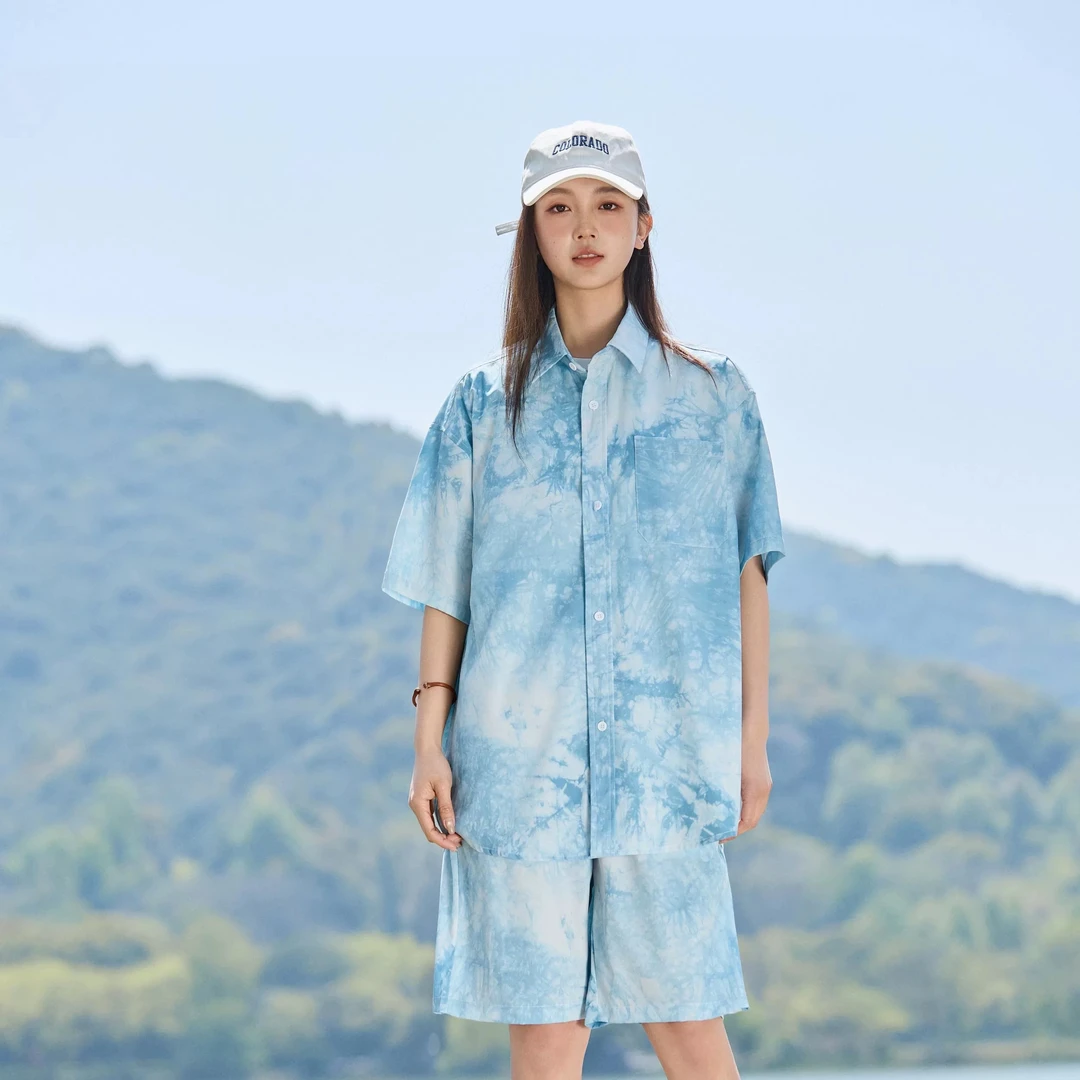 组合链接 颜色随机 夏款时尚男装休闲沙滩套装 女士可穿031