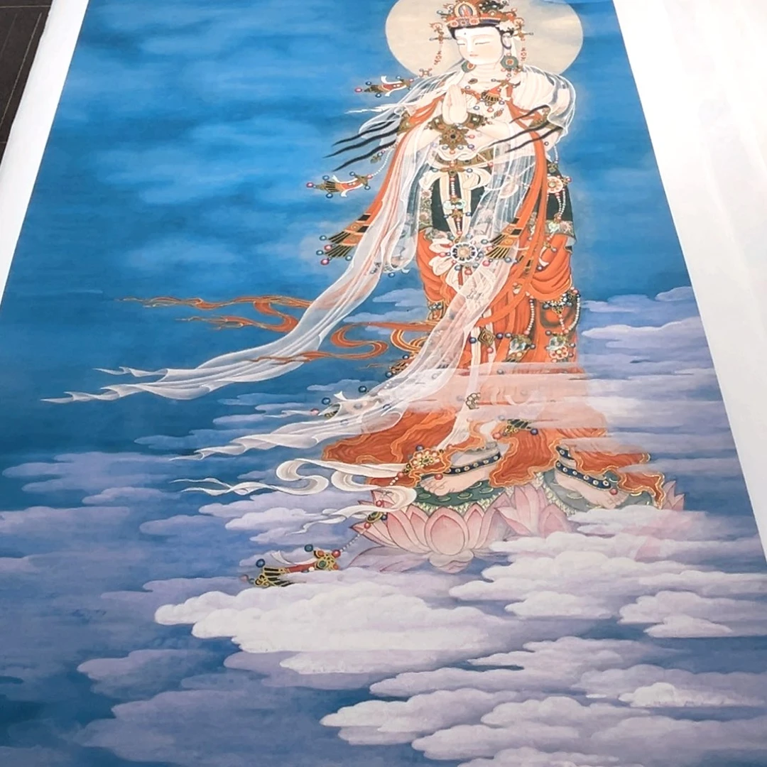 不***主国画刘老师观音菩萨作品