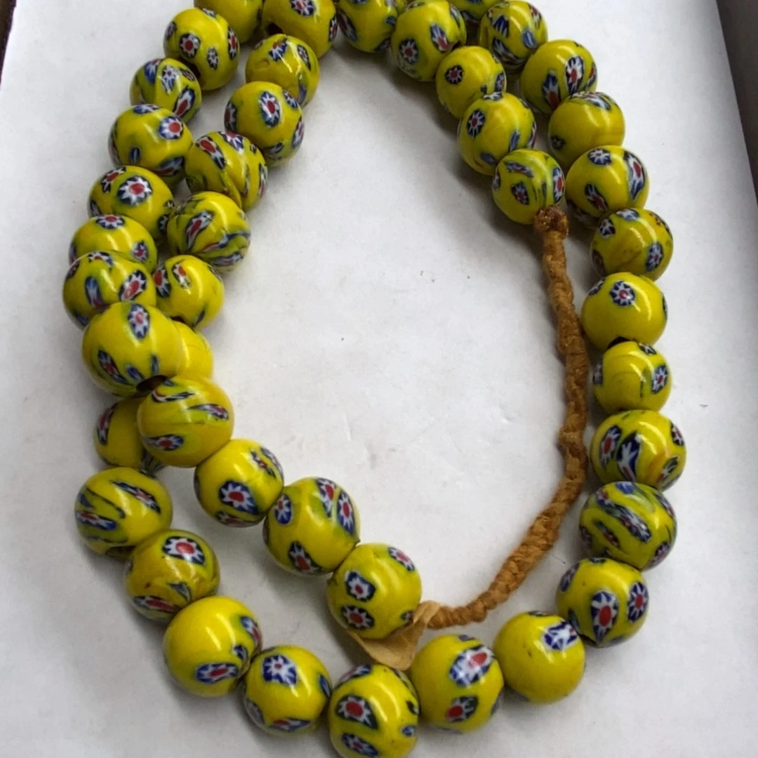 颈饰琉璃尼泊尔千花圆珠003