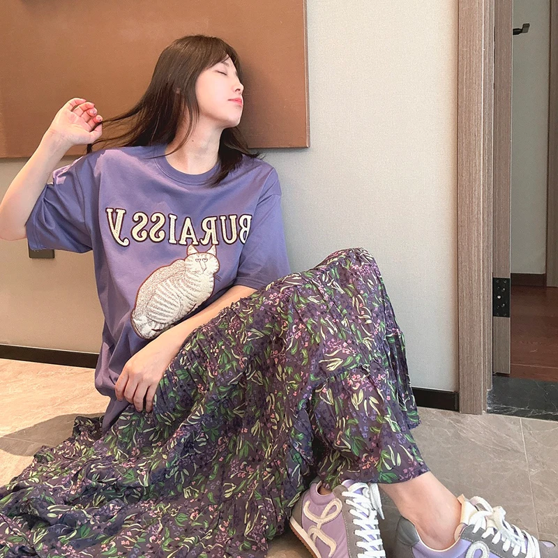 BETTERJOELAY-【碎花小美】时尚可爱小裙子百搭半身裙学院风Z1165