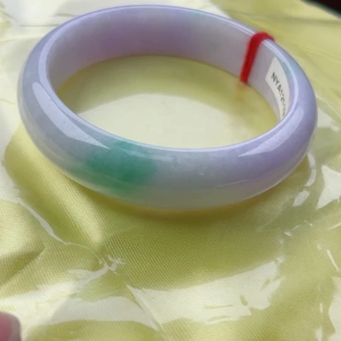 翡翠手镯未镶嵌正58.3无纹裂48小时鉴赏期