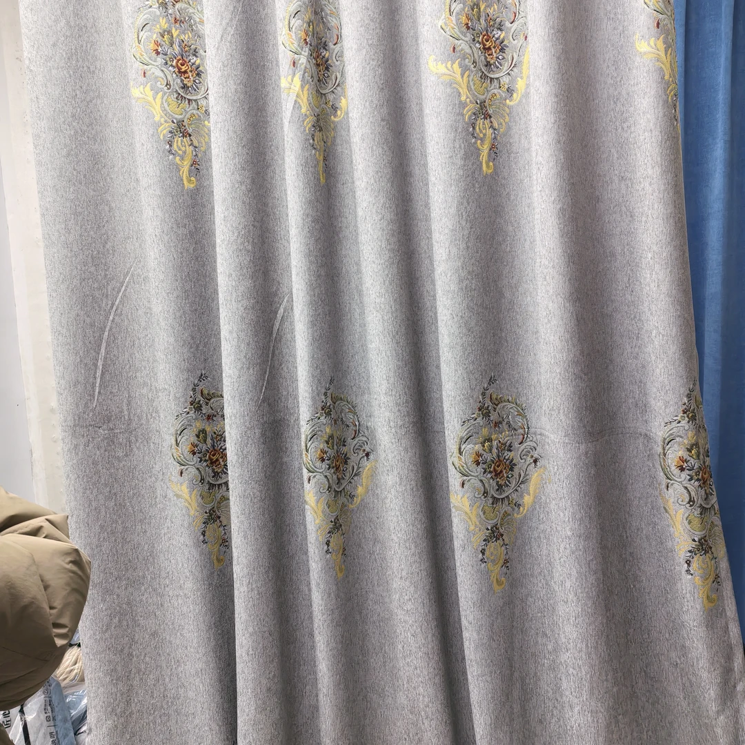 高克重雪尼尔成品窗帘