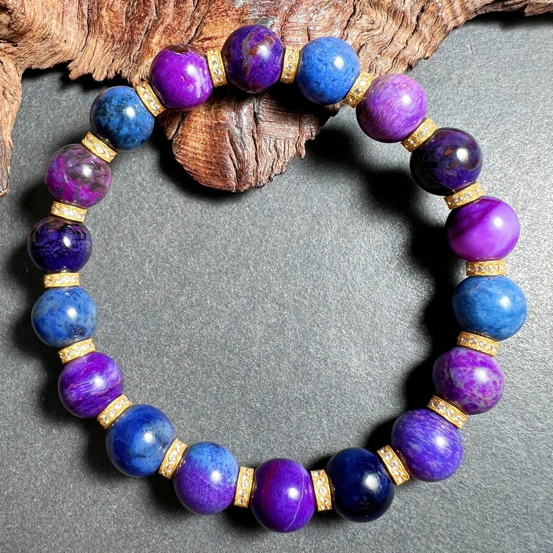 【圣芭黎】天然舒俱来手串圆珠糖果18K9+/D1571多样性发一