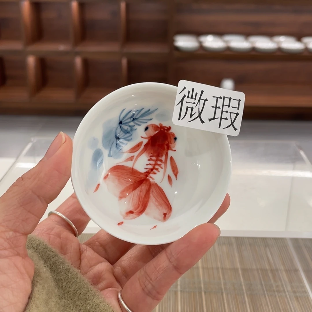 微瑕釉下彩纯手绘