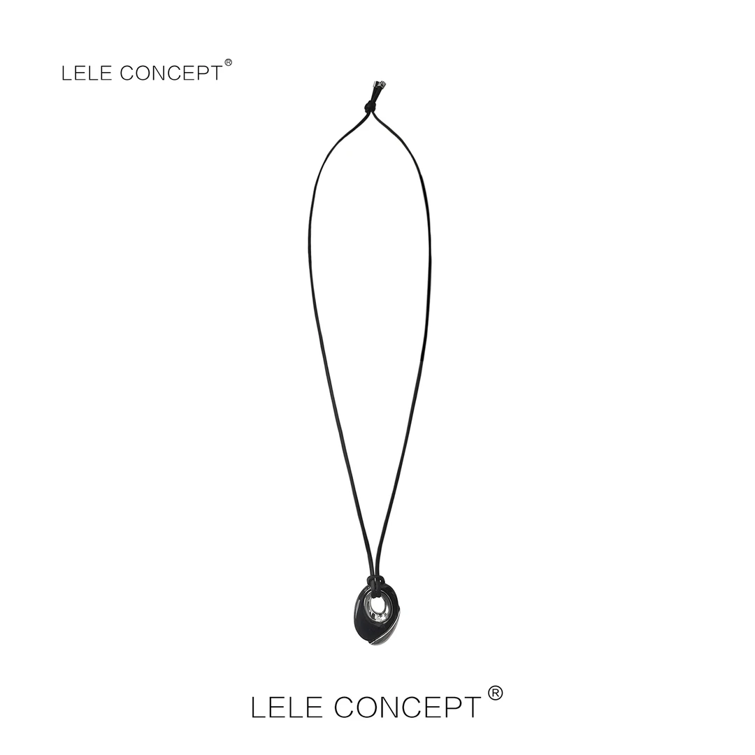 非金属皮质项链 LELE CONCEPT｜【如一】天使之眼皮绳古朴项链SP0209