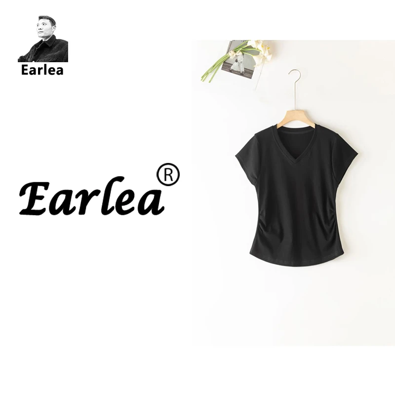 V领速干飞飞袖短袖INS风无袖T恤运动宽松黑色圆领百搭纯色2776