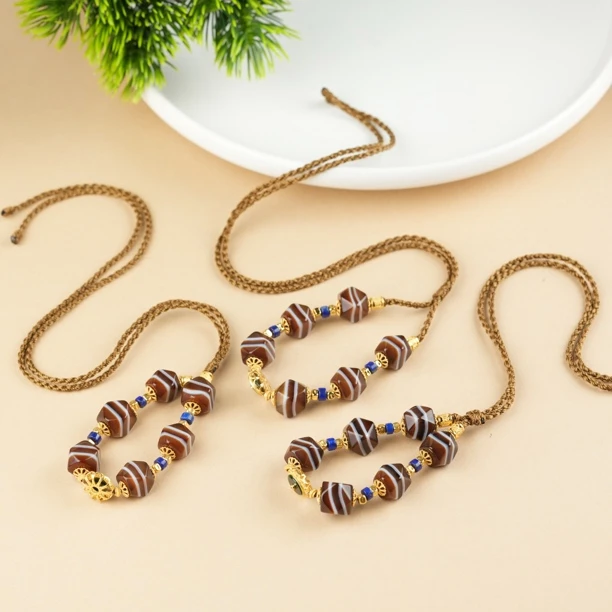 壹加师姐｜手工设计切棱药师玛瑙多宝项链多样性发一8823M