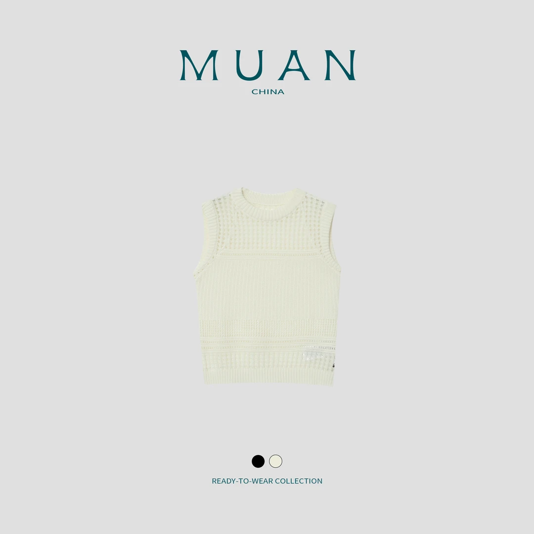 《捕梦网马甲》“手工系列”定制气质时尚161克100棉镂空背心DG3-130