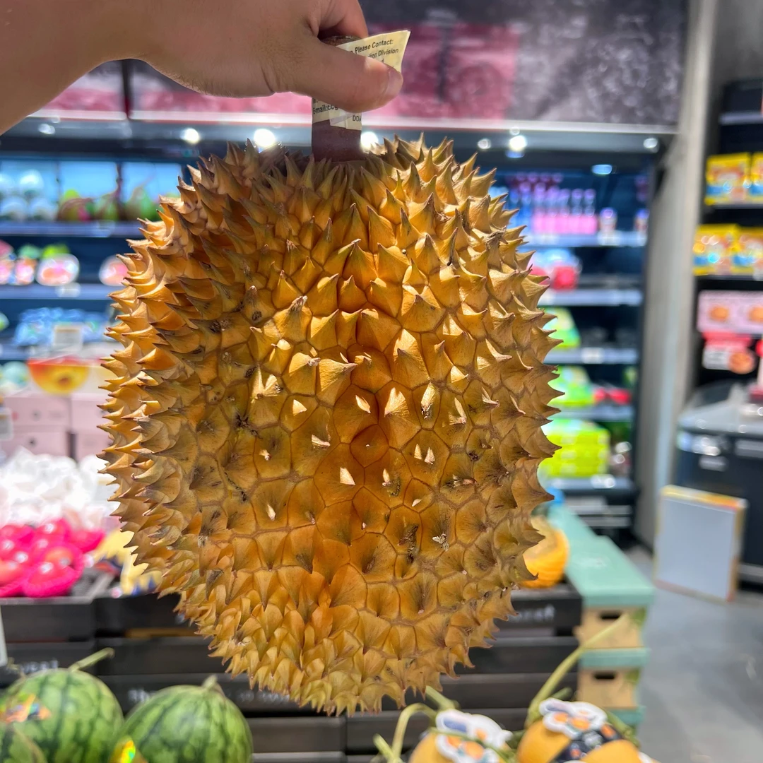 【即时配送】1果1重-泰国树上熟金枕新鲜核小榴莲-（6斤左右）榴莲同城送金枕泰国