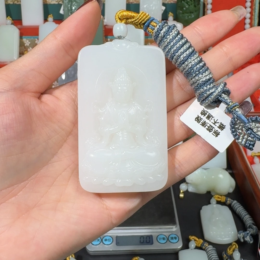 泓***和田玉未镶嵌颈饰0069